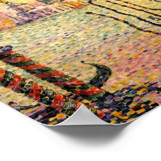 Eingang zum Canale Grande, Venedig | Paul Signac | Poster (Ecke)