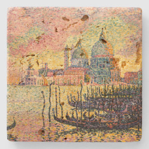Eingang zum Canale Grande, Venedig   Paul Signac   Steinuntersetzer