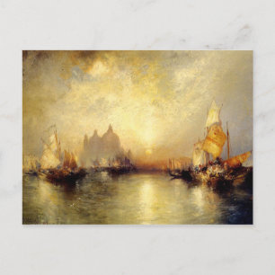 Eingang zum Canale Grande, Venedig Postkarte