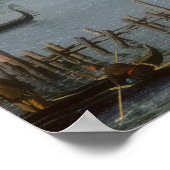 Eingang zum Canale Grande vom Molo, Venedig Poster (Ecke)