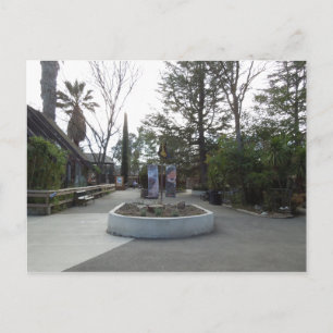 Eingang zum Charles Paddock Zoo Postkarte