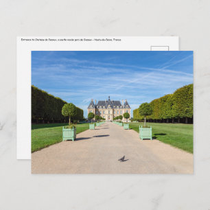 Eingang zum Chateau de Sceaux - Frankreich Postkarte