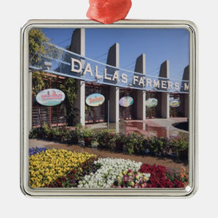 Eingang zum Dallas-Bauers-Markt Silbernes Ornament