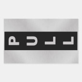 Eingang zum Geschäft - Rumpflauch Rechteckiger Aufkleber (Vorderseite)