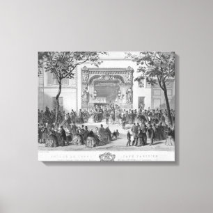 Eingang zum "Grand Café Parisien", Paris Leinwanddruck
