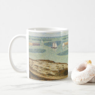 Eingang zum Hafen von Georges Seurat, Vintage Kuns Kaffeetasse