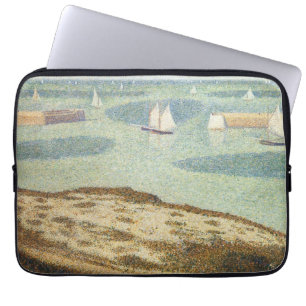 Eingang zum Hafen von Georges Seurat, Vintage Kuns Laptopschutzhülle