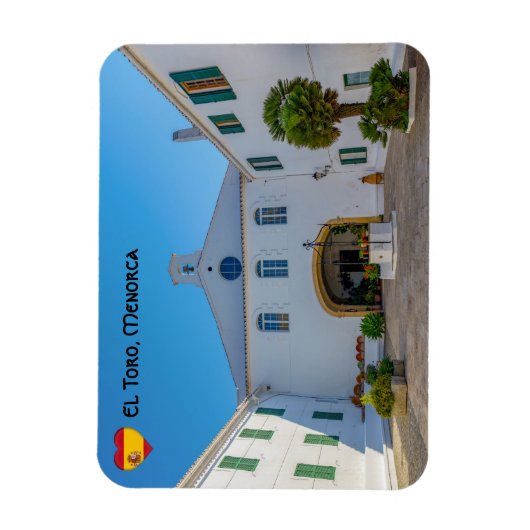 Eingang zum Kloster Monte Toro - Menorca, Spanien Magnet (Vertikal)