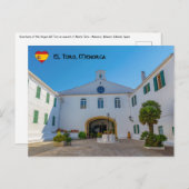 Eingang zum Kloster Monte Toro - Menorca, Spanien Postkarte (Vorne/Hinten)