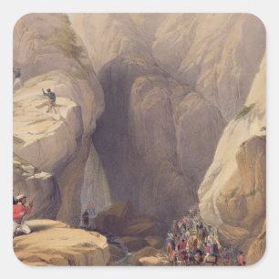 Eingang zum Kojak Durchlauf von Parush, von 'Sket Quadratischer Aufkleber