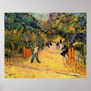Eingang zum öffentlichen Park von Vincent van Gogh Poster