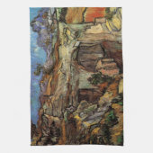 Eingang zum Quarry, Saint-Remy von Vincent van Gog Geschirrtuch (Vertikal)
