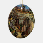 Eingang zum Quarry, Saint-Remy von Vincent van Gog Keramik Ornament (Rechts)