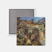 Eingang zum Quarry, Saint-Remy von Vincent van Gog Magnet (Vorderseite/Rückseite)