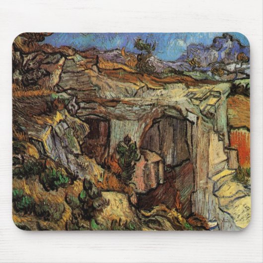 Eingang zum Quarry, Saint-Remy von Vincent van Gog Mousepad (Vorne)