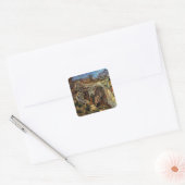 Eingang zum Quarry, Saint-Remy von Vincent van Gog Quadratischer Aufkleber (Umschlag)