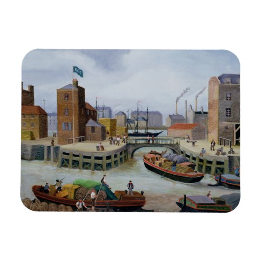 Eingang zum Regent's Canal Dock Magnet (Horizontal)