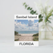 Eingang zum Sanibel Beach Postkarte (Stehend Vorderseite)