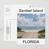 Eingang zum Sanibel Beach Postkarte (Vorne/Hinten)