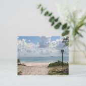 Eingang zum Sanibel Beach Postkarte (Stehend Vorderseite)
