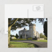 Eingang zum Schloss Dromoland ohne Personen Postkarte (Vorne/Hinten)