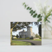 Eingang zum Schloss Dromoland ohne Personen Postkarte (Stehend Vorderseite)