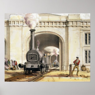 Eingang zum sich fortbewegenden Motor-Haus, Poster