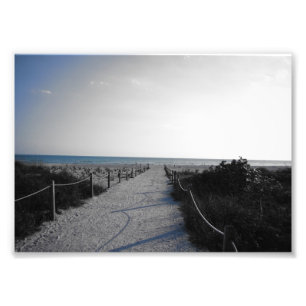 Eingang zum Strand Fotodruck