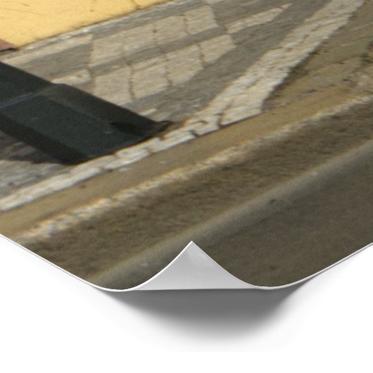 Eingang zum verzierten Haus Poster (Ecke)