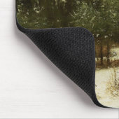 Eingang zum Wald im Winter Mousepad (Ecke)
