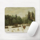 Eingang zum Wald im Winter Mousepad (Mit Mouse)