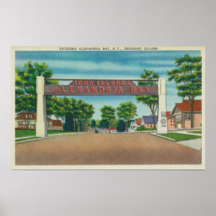 Eingang zur Alexandria-Bucht-Ansicht Poster