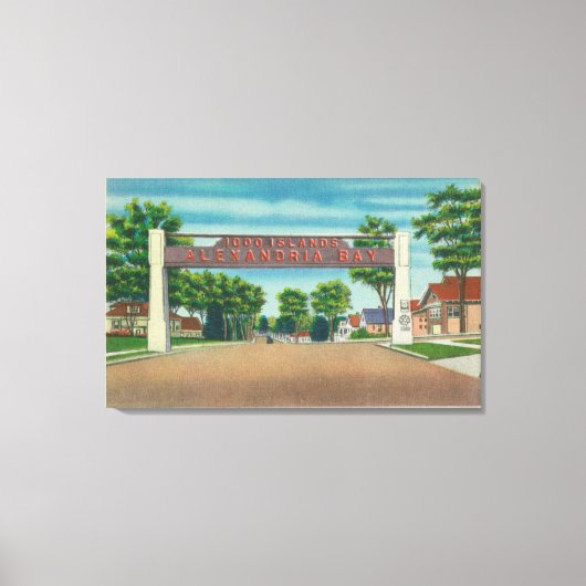 Eingang zur Bucht von Alexandria Leinwanddruck (Vorderseite)