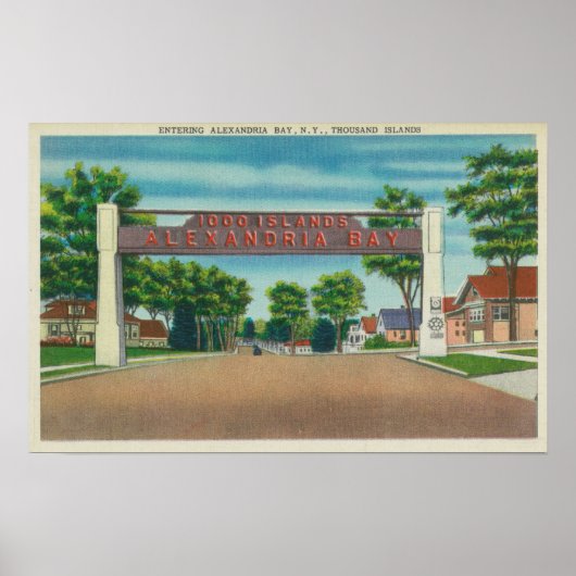Eingang zur Bucht von Alexandria Poster (Vorne)
