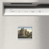Eingang zur Burg, Nantes, Frankreich Vintag Fotoch Magnet (In Situ (Geschirrspüler))