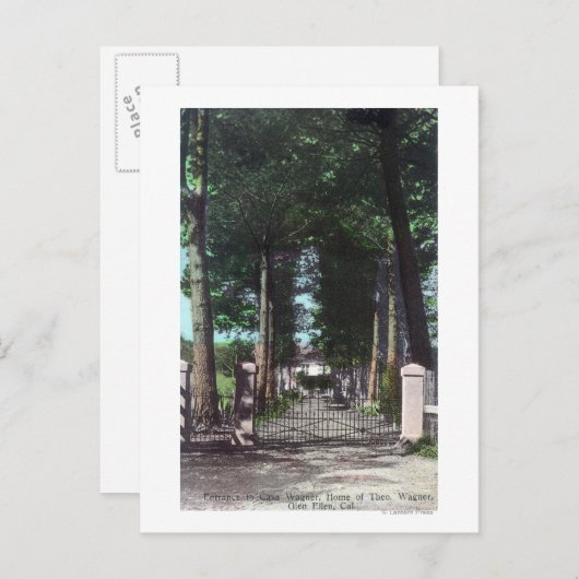 Eingang zur Casa Theodore Wagner Ansicht Postkarte (Vorne/Hinten)