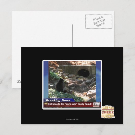 Eingang zur dunklen Seite Postkarte (Vorne/Hinten)