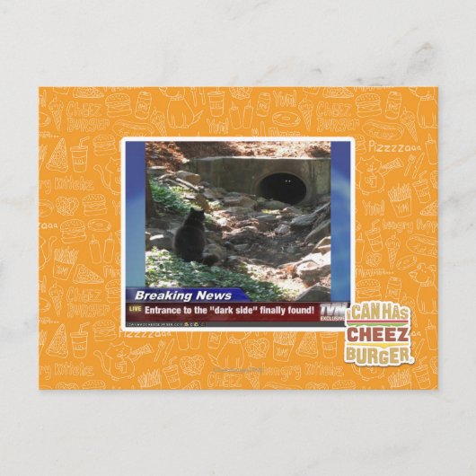 Eingang zur dunklen Seite Postkarte (Vorderseite)