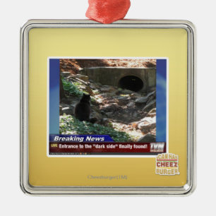 Eingang zur dunklen Seite Silbernes Ornament