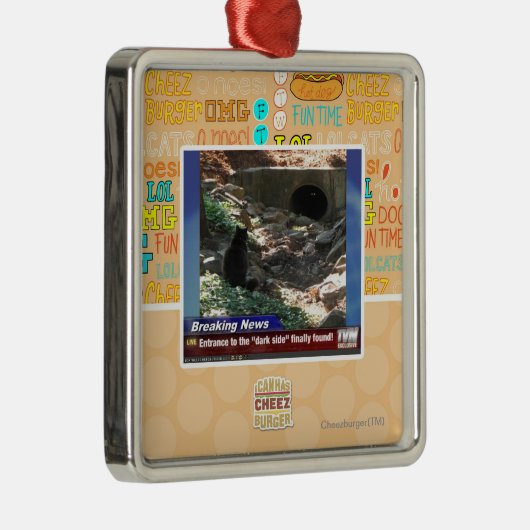 Eingang zur dunklen Seite Silbernes Ornament (Rechts)