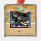 Eingang zur dunklen Seite Silbernes Ornament (Vorne)