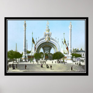Eingang zur Pariser Expo 1900 Vintage Poster
