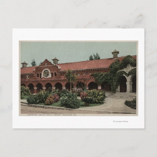 Eingang zur Smiley Public Library Postkarte (Vorderseite)