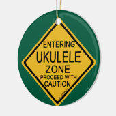 Eingang zur Ukulele-Zone Keramik Ornament (Links)