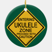Eingang zur Ukulele-Zone Keramik Ornament (Hinten)