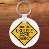 Eingang zur Ukulele-Zone Schlüsselanhänger (Vorderseite)