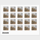 Eingang zur Westminster Hall, 1807 Quadratischer Aufkleber (Blatt)