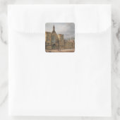 Eingang zur Westminster Hall, 1807 Quadratischer Aufkleber (Tasche)