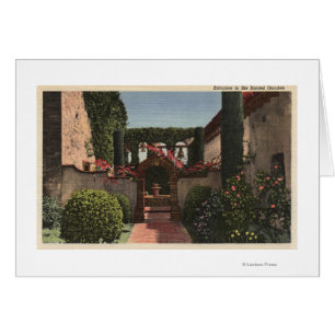 Eingangs-Ansicht des heiligen Gartens