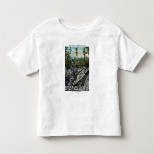 Eingangs-Ansicht von einer alten Glazial- Schlucht Kleinkind T-shirt (Vorderseite)